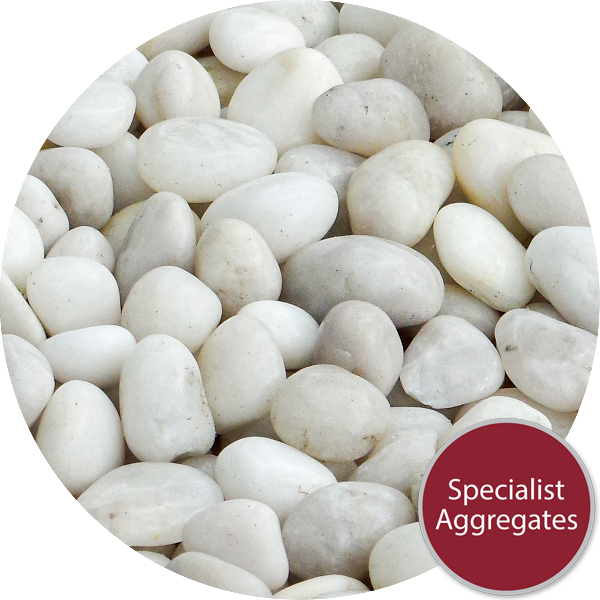 Chinese Pebbles - Polished Porcelain White